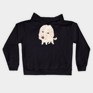 Big Head Maltipoo Dog Kids Hoodie